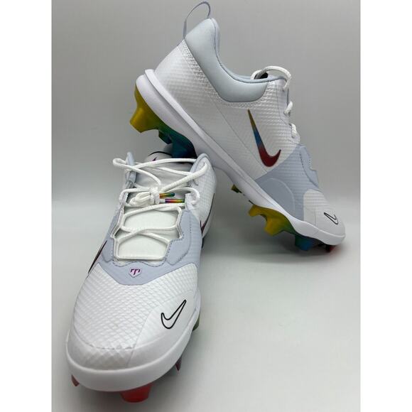 Nike Force Trout 9 Pro MCS 'Rainbow' Baseball Cleats FB2908-106 Men's Size 12 - Picture 5 of 12